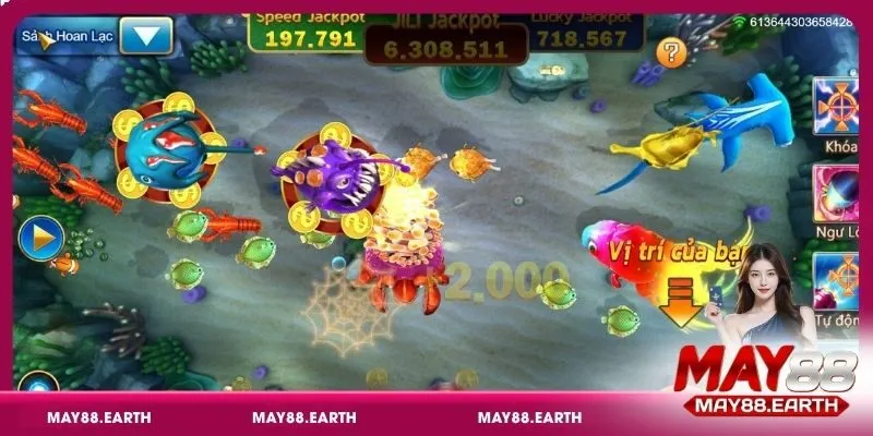 Bí quyết chơi Jackpot Fishing tại May88