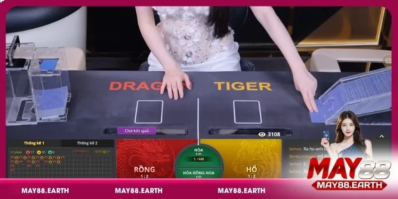 Chiến thuật đánh Rồng Hổ trúng đậm tại May88