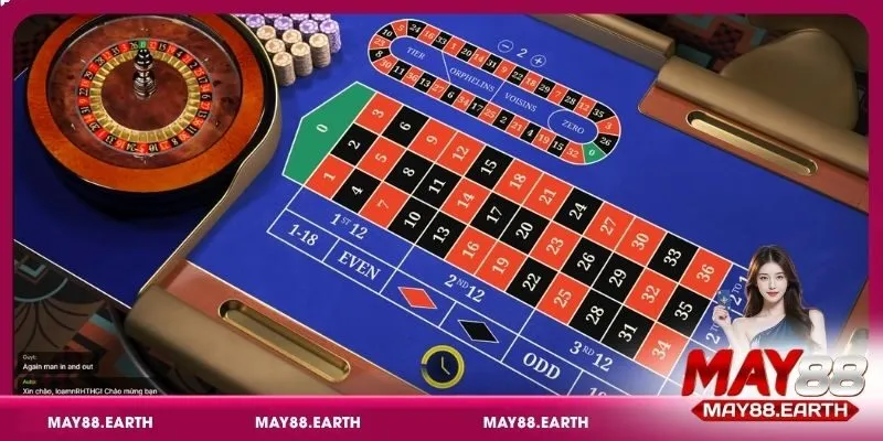 Hướng dẫn cách chơi Roulette May88 dễ hiểu
