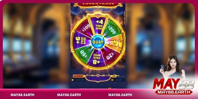 Hướng dẫn cách chơi Vòng Quay Hoàng Gia tại May88